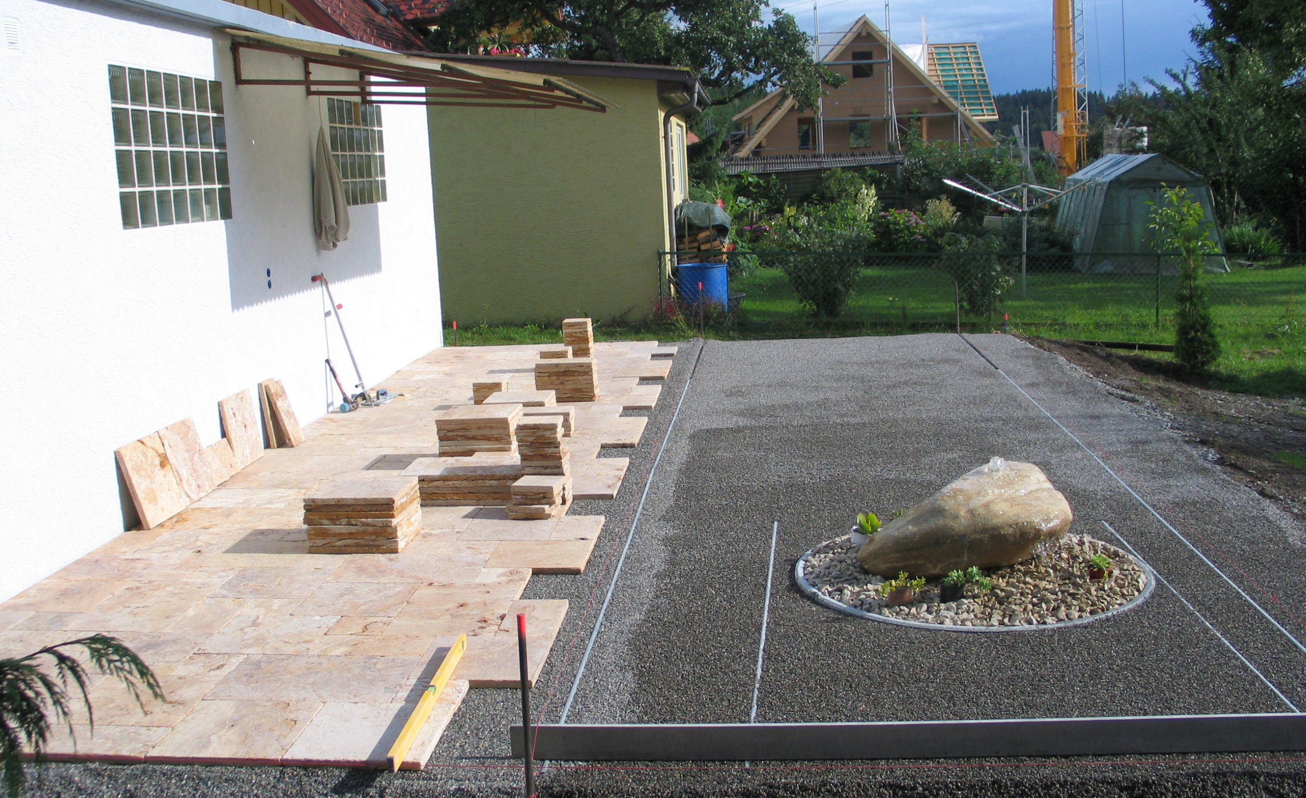 Travertin Terrassen selber verlegen – Naturstein Paradies
